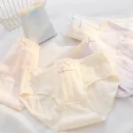 Women's Ruffle Trim Ribbed Patterned Everyday Briefs - Image 5