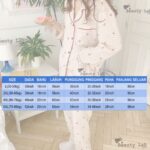 Women's Printed Button Front Long Sleeve Pyjama Set - Image 5