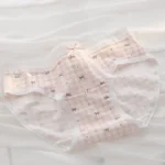 Pink Gingham Bow Print Ruffle Trim Everyday Briefs