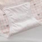 Pink Gingham Bow Print Ruffle Trim Everyday Briefs - Image 8
