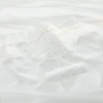 White Dotted Scalloped Edge Button Detail Briefs